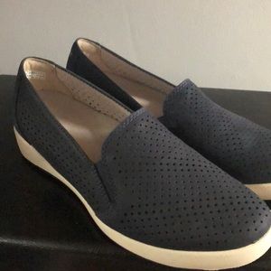Dansko. slip on leather uppers